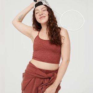 OFFLINE By Aerie The Hugger Longline Racerback Sports Bra